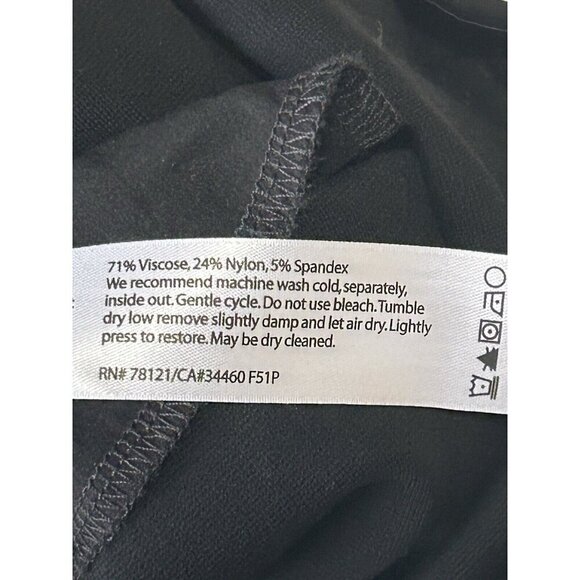 Eileen Fisher Shift Dress Womens Medium Black Pockets Classic Office Minimalist - Picture 11 of 11